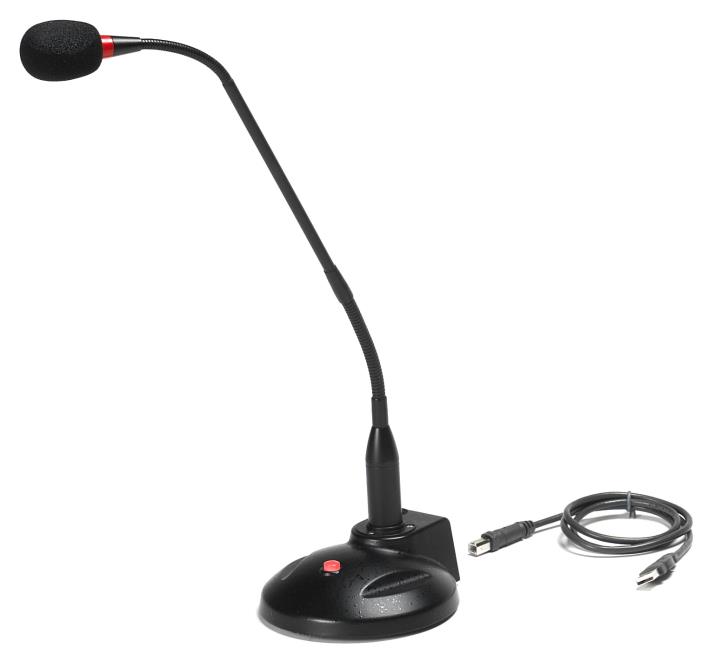 VEC-GN-USB-2 VEC GOOSENECK 18" MIC USB PLUG USB AUDIO CHIPSET UPDATED FOR THE LATEST OPERATING SYSTEMS