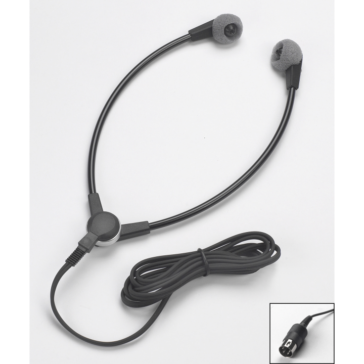 VEC-SH-55N VEC Y-SHAPED HEADSET W/ EAR CUSHIONS COMPATIBLE W/ ALL NORELCO/PHILIPS MODELS USING ROUND DIN PLUG